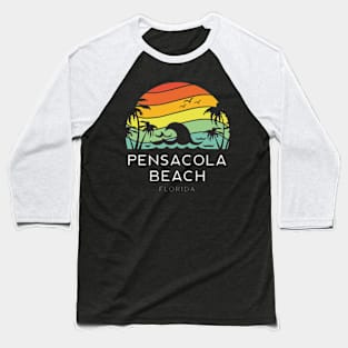 Pensacola Beach Florida Retro Summer Women Men Gift Key Sweatshirt Baseball T-Shirt